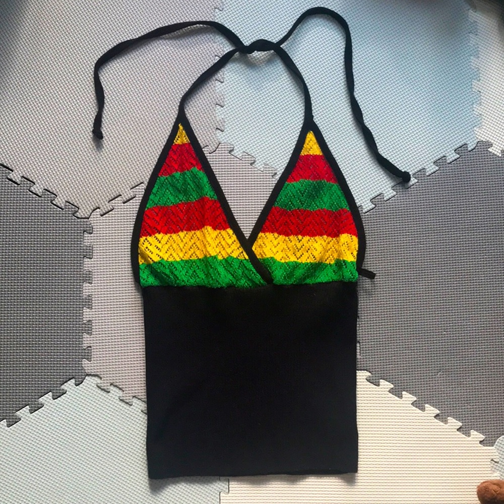 Rasta Halter Top